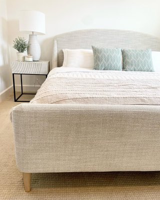 Lafayette Mist Grey Upholstered King Bed without Footboard - image 9 of 10