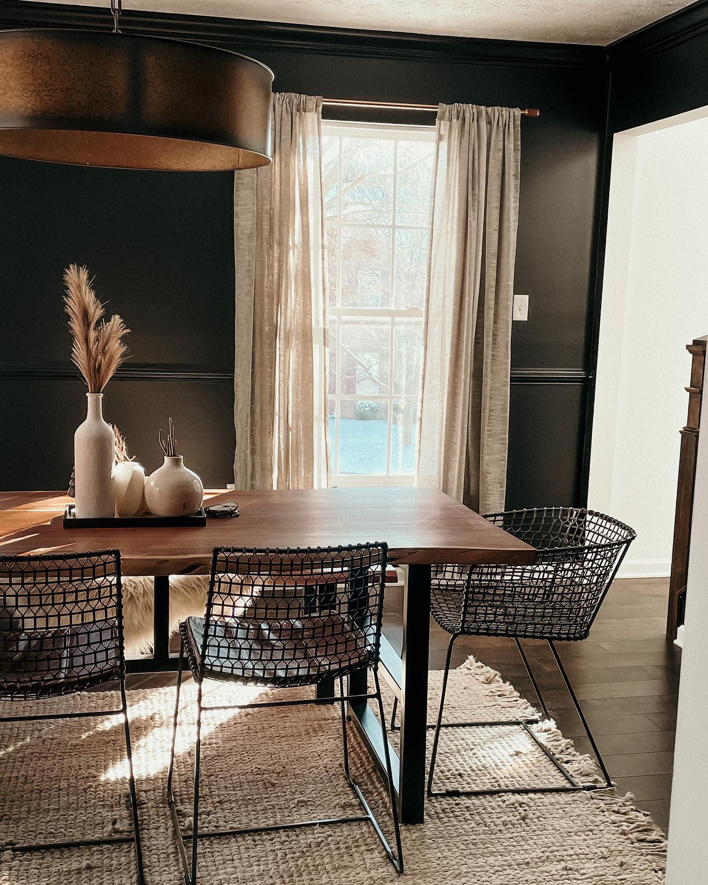 Crate and barrel discount metal dining chairs