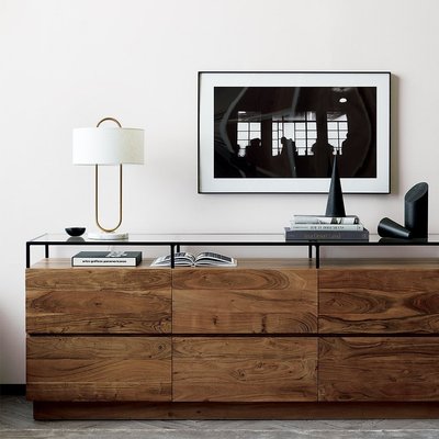 black glass top dresser 47"W Modern Glass Black Dresser 6 Drawer Closet Island with Jewelry Display Storage