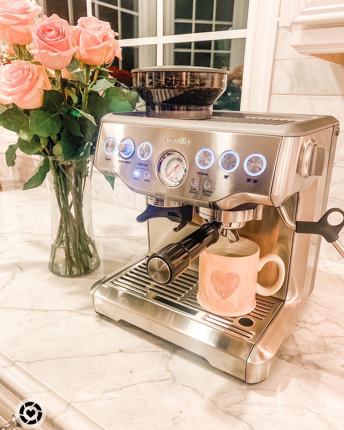 Breville Barista Express Stainless Steel Espresso Machine with