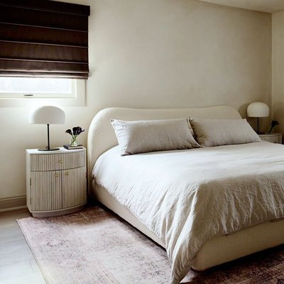 Cameo 20" Fluted Acacia Nightstand with Drawer - image 11 of 12