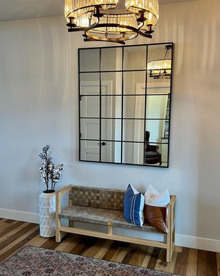 Bridget Classic Rectangular Window Pane Wall Mirror 45"x55" - image 8 of 10