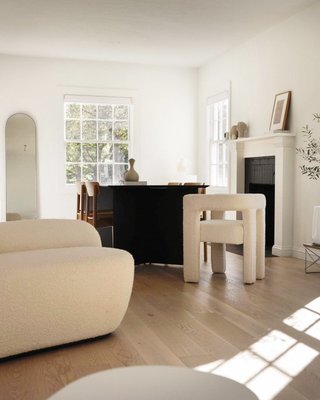 Orleans 62" Warm White Boucle Upholstered Bench - image 11 of 13