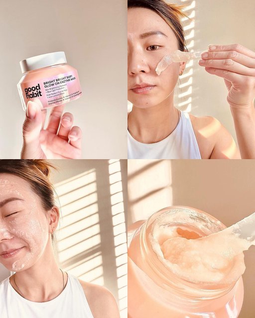 Our Glow On Enzyme Mask is packed with a combination of natural fruit enzymes, AHAs, and replenishing oils to kick your radiance up a level and rehydrate skin. #taptoshop