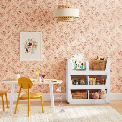 Wonderful Wicker Natural Woven 3-Compartment Diaper Caddy with Handles - image 9 of 10