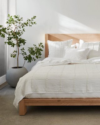 Terra Natural White Oak Wood King Bed - image 12 of 13