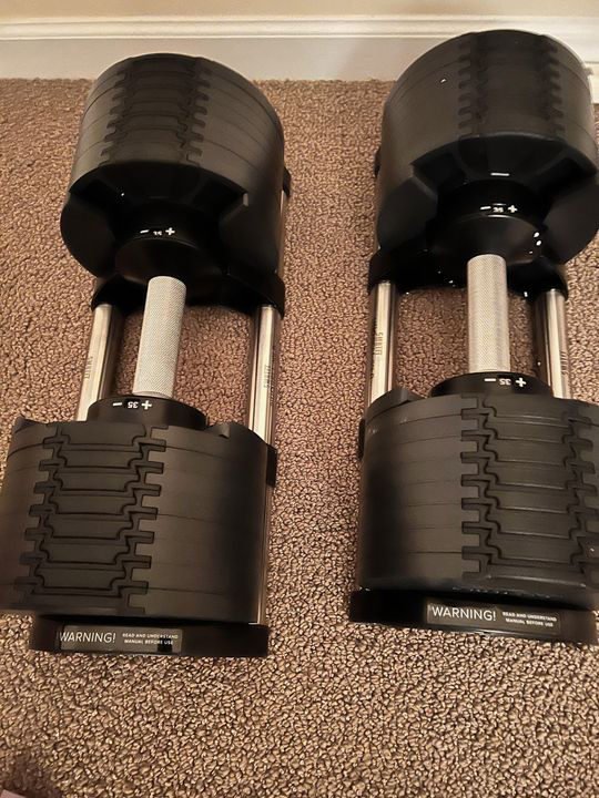 N OBELL 80lb Classic Adjustable Dumbbell SMRTFT