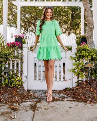 From The Heart Kelly Green Shift Dress – Shop the Mint