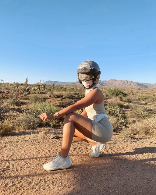 bachelorette outfit round up 🤍🤍 thank you to everyone who voted along on my try ons!!! I know I kind of ghosted the project 🙈 and a few of you reached out to see what I ended up with so here it is! 

In order of carousel:
🌵 ATVing: shorty suit from @setactive and shoes are of course the Fresh Mint color way from @goclove (p.s. these were the ONLY shoes out of the group of us that weren’t tainted by the direct of the desert, use code ‘CloveBryce’ for 10% off) helmet via @stellaradventures 
🕶 Lounging at @thescottresort : custom embroidered sweat set made from pieces from @caminyc 
🎀 Brunch: bow from @brockcollection via @overthemoon, dress is from @shopreddress and shoes from @amazonfashion 
🏜 Hiking: set is from @strut_this via @revolve, shoes are @sorelfootwear 
🍸 Drinks: dress from @shop.confete and shoes @stevemadden and bag from @cultgaia
👙 Poolside: bikini from @devonwindsor and coverup is @montce_swim 
🛁 Hotel: robe I wore all weekend from @thescottresort I even ended up buying one from them to take hom