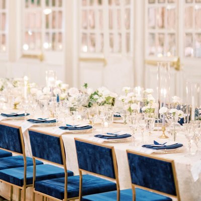 Classic Navy Napkin - Linen Rentals | Wedding Table Linen, Runners