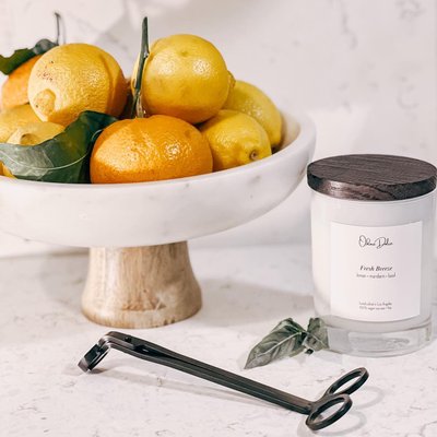 Wood and Marble Footed Fruit Bowl - image 4 of 7