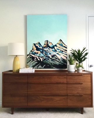 Tate 32" Walnut 5-Drawer Tall Dresser - image 11 of 13