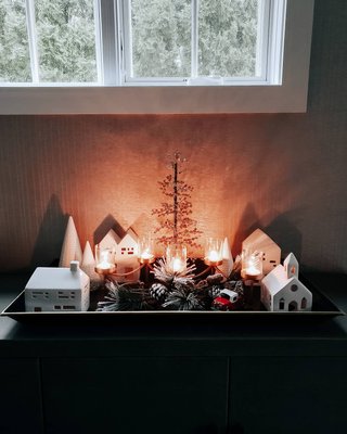 White Ceramic Holiday Storefront - image 7 of 9