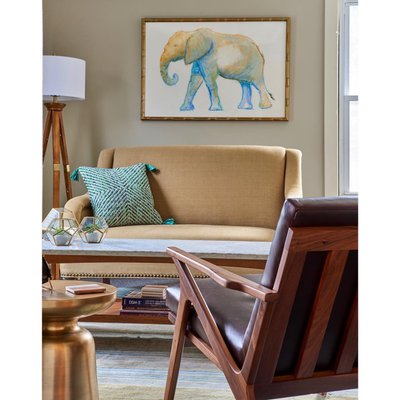 Cavett Channel Walnut Wood Frame Chair - image 10 of 11