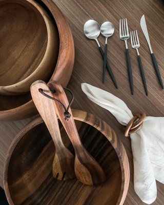 Tondo Ebonized Servers, Set of 2 - image 11 of 12