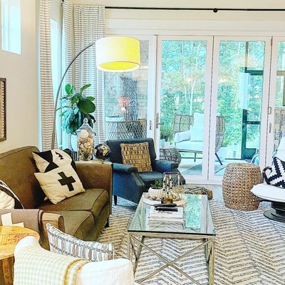 Dexter Arc Floor Lamp with White Shade 74" - image 9 of 11