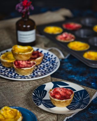 Mai Blue Floral Plate - image 5 of 8