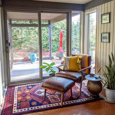 Cavett Leather Walnut Wood Frame Accent Chair - image 18 of 17