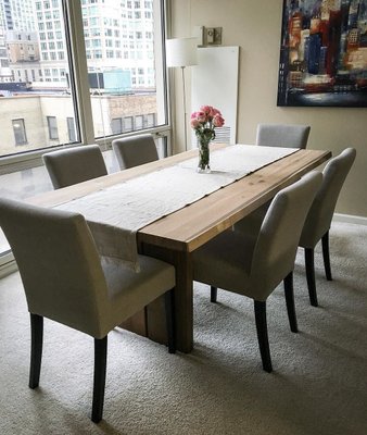 Lowe Pewter Grey Upholstered Dining Chair with Ebony Wood Legs - image 12 of 12