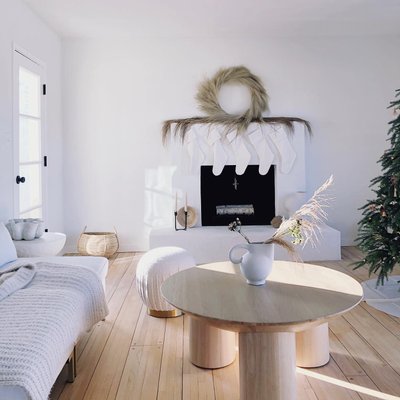 Faux Pampas Taupe Wreath 36" - image 8 of 9