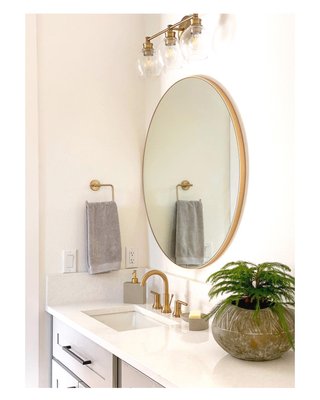 Infinity Brass Round Wall Mirror 24