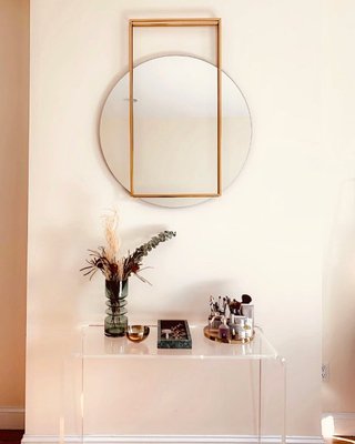 Pendulum Gold Round Wall Mirror 32"x40" - image 9 of 11