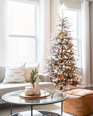 Leather Square Brown Pouf - image 8 of 9