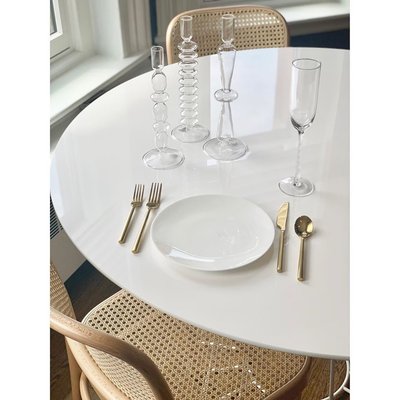 Contact White Ceramic Salad Plate Black Rim - image 7 of 9