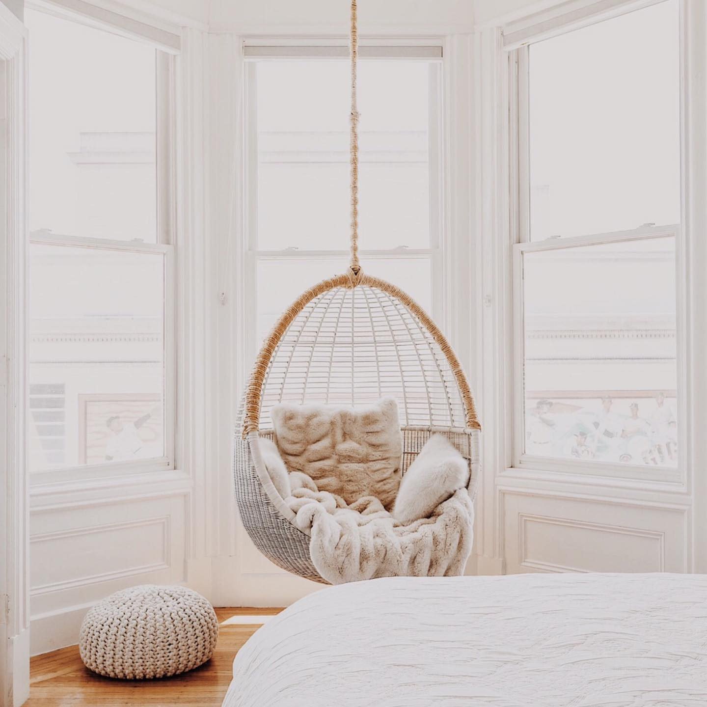 Cb2 best sale hanging chair