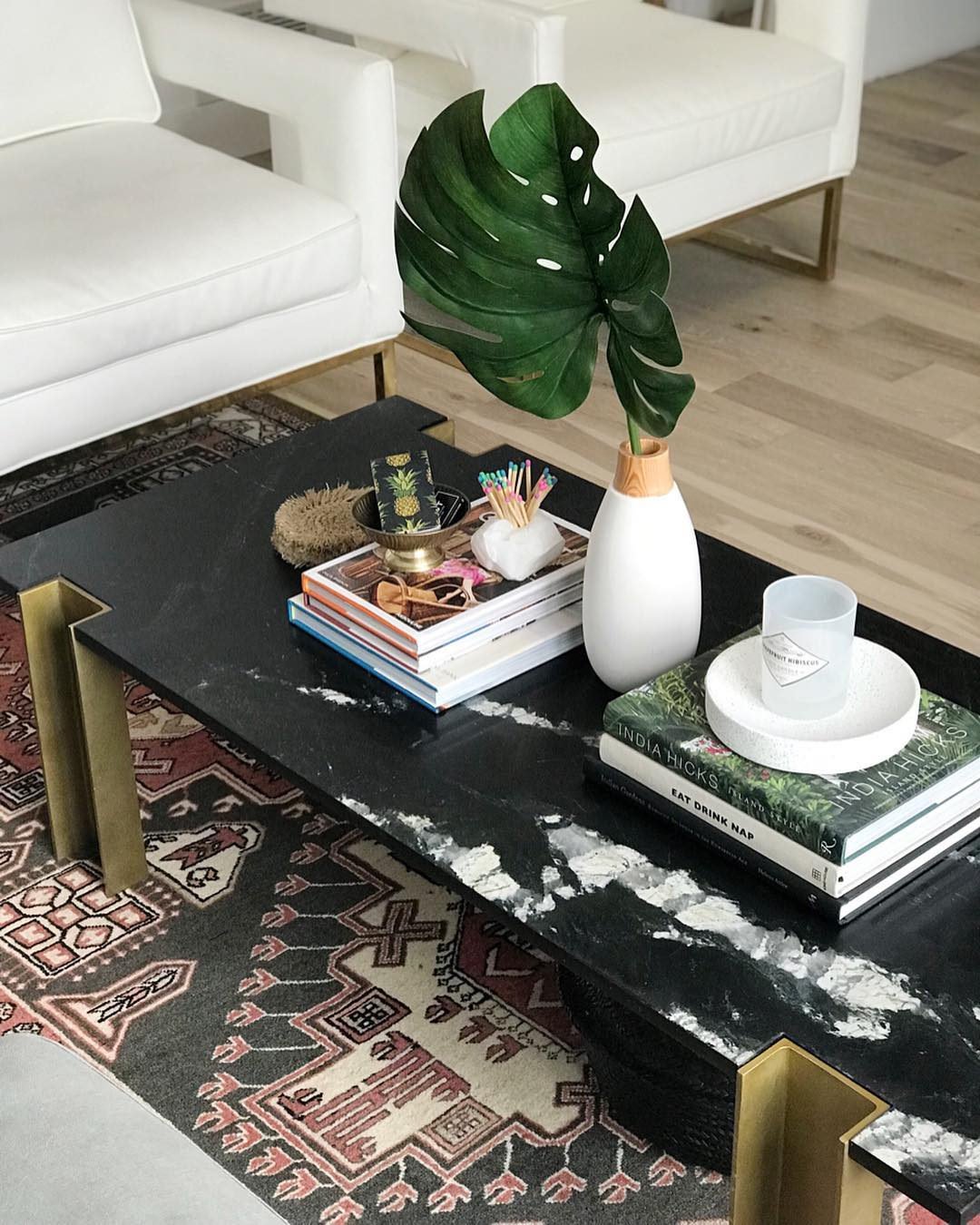 Cb2 black deals coffee table