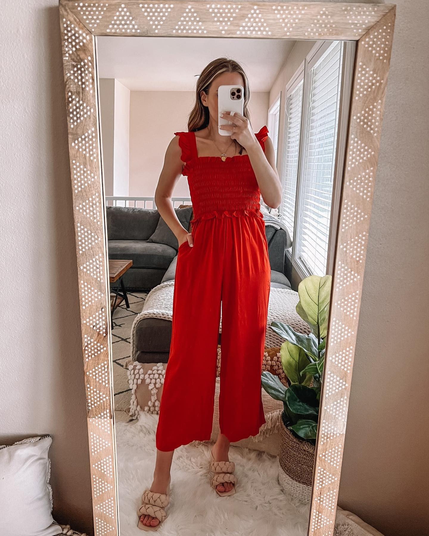 All red jumpsuit online