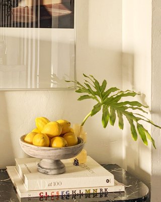 French Kitchen Marble Fruit Bowl - image 12 of 16