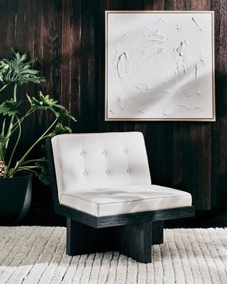 'White Wave' Wall Art in White Frame 38"x38" - image 6 of 7