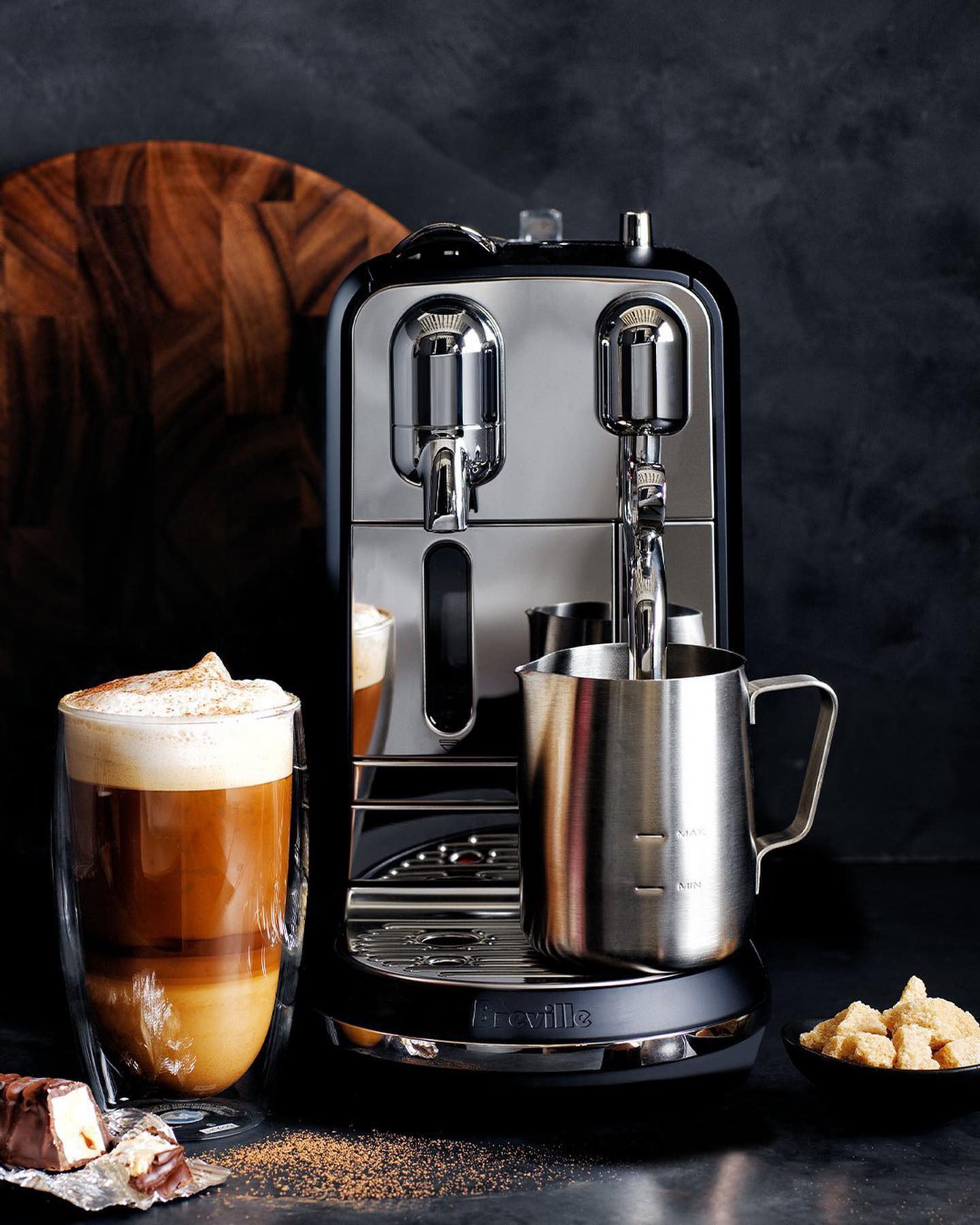 コーヒーメーカー・エスプレッソマシン Breville Creatista Plus Black Truffle Nespresso by Breville Black Truffle Creatista Pro Espresso Machine