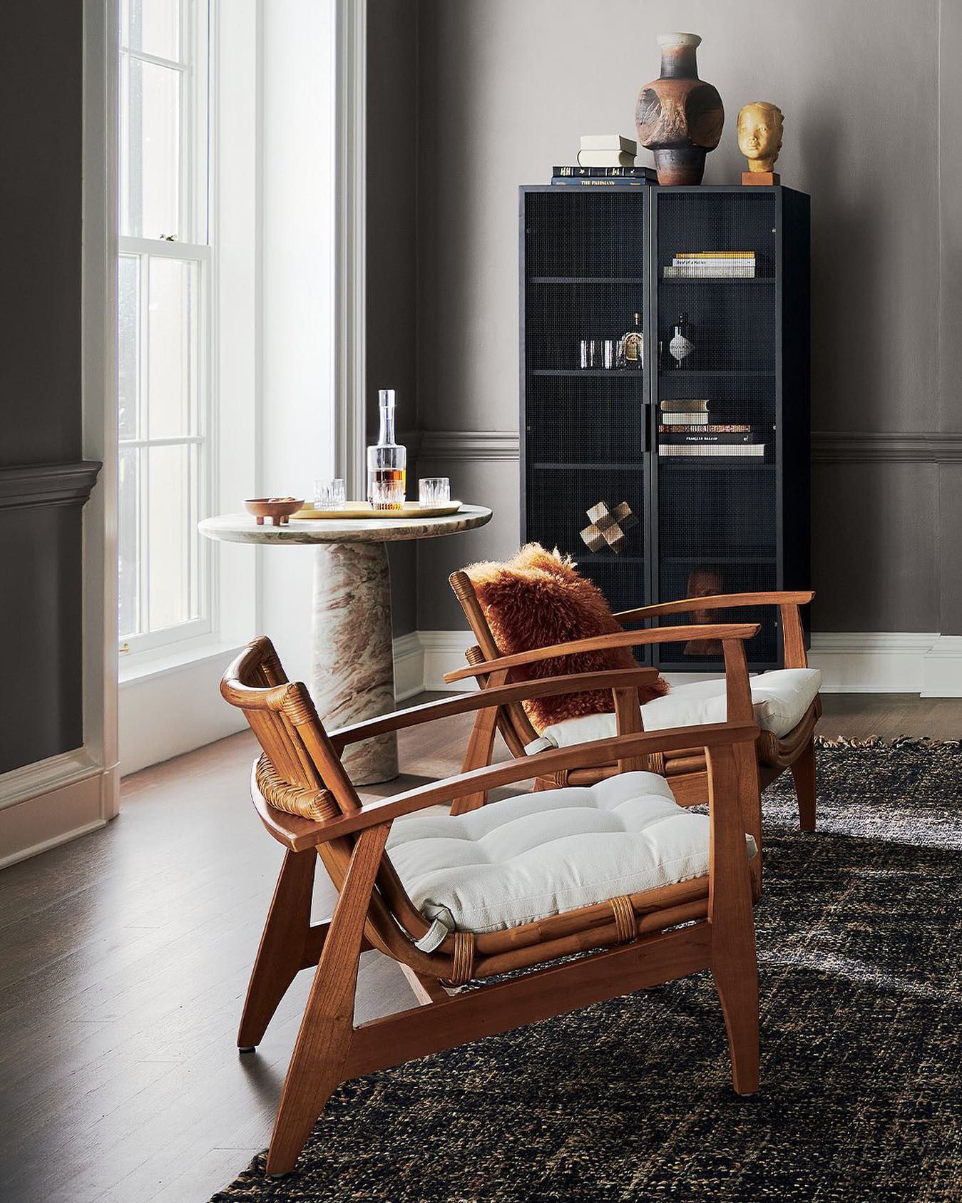 Cb2 wicker online chair