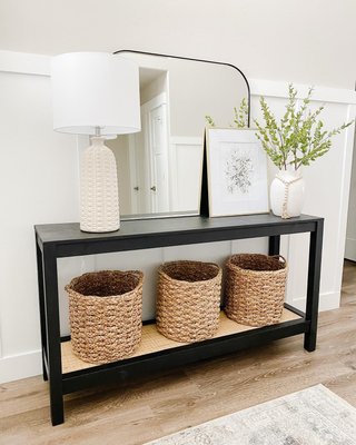 CRATE AND BARREL EDGE BLACK ARCH WALL MIRROR DUPE — KENDRA FOUND IT