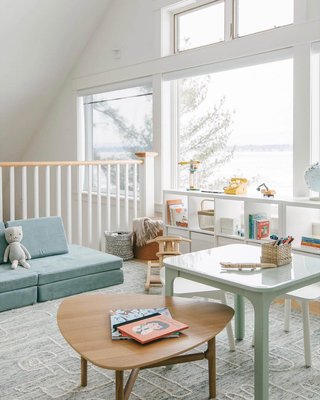 Brady Square White Wood Kids Play Table - image 10 of 11