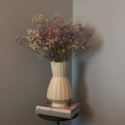 Warrick Ribbed White Vase 13" - image 5 of 7