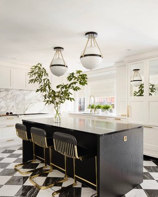 Rake Brown Leather Counter Stool by Kravitz Design - image 10 of 12