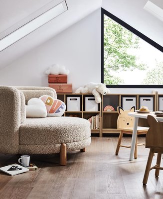 Family Oversized Sherpa Lounge Chair and a Half - image 15 of 16