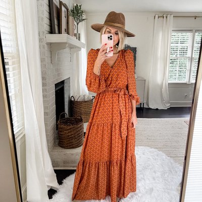 Come Forward Rust Orange Medallion Print Maxi Dress Shop the Mint Come Forward Rust Orange Medallion Print Maxi Dress Shop the Mint