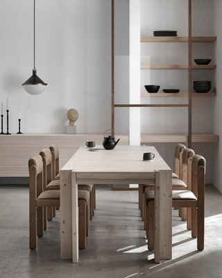 Inyo 84" White Pine Wood Extendable Dining Table - image 12 of 13