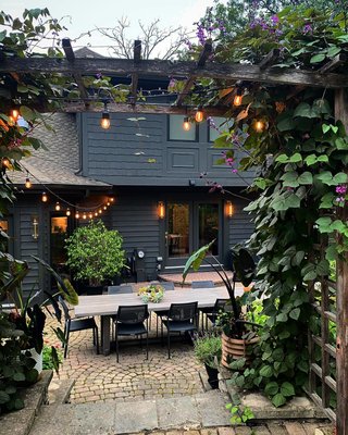 Lanai Charcoal Grey Mesh Square Stackable Outdoor Dining Chair with Arms - image 11 of 12