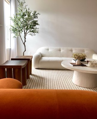 Willy Charcoal Concrete 44" Round Pedestal Coffee Table by Leanne Ford - image 10 of 11