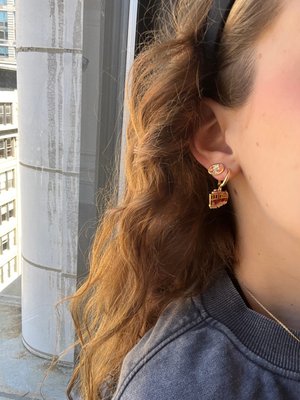 San Francisco 49ers Helmet Earrings – Pierced – Final Touch Gifts