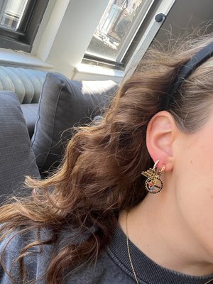 Pittsburgh Steelers NFL Logo Gold Hoop Earrings - Pittsburgh Steelers – NFL  hoop earrings – BaubleBar