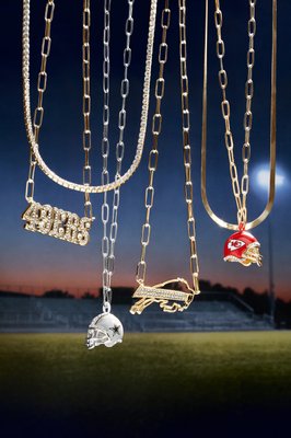 Baublebar Cleveland Browns NFL Gold Chain Necklace - Cleveland Browns