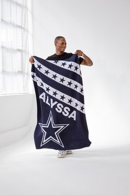 Dallas Cowboys NFL Custom Blanket - Dallas Cowboys – Enjoy 20% off custom  gifts – BaubleBar