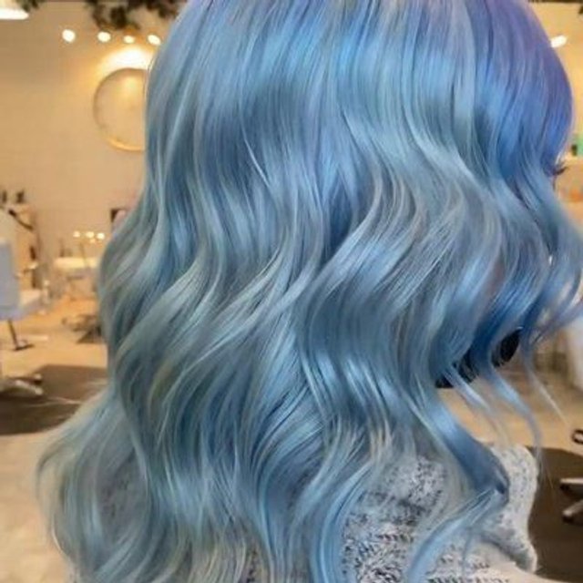 Pastel Baby Blue Colorwash Shampoo, For A Pastel Blue Tone