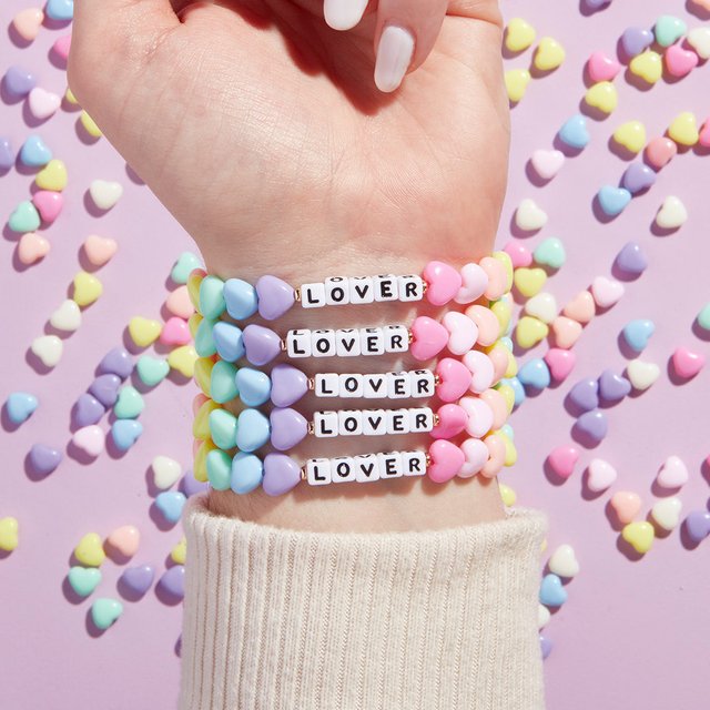 Meet our newest Little Word, Lover! This exclusive style is beaded with love and pastel hearts - SO easy to fall in love with!

Grab one for you and your galentine at the link in our bio. These are limited edition and will go quick, so don't wait! 💗🧡💛💚💙💜🤍